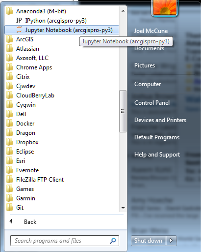 jupyter notebook windows
