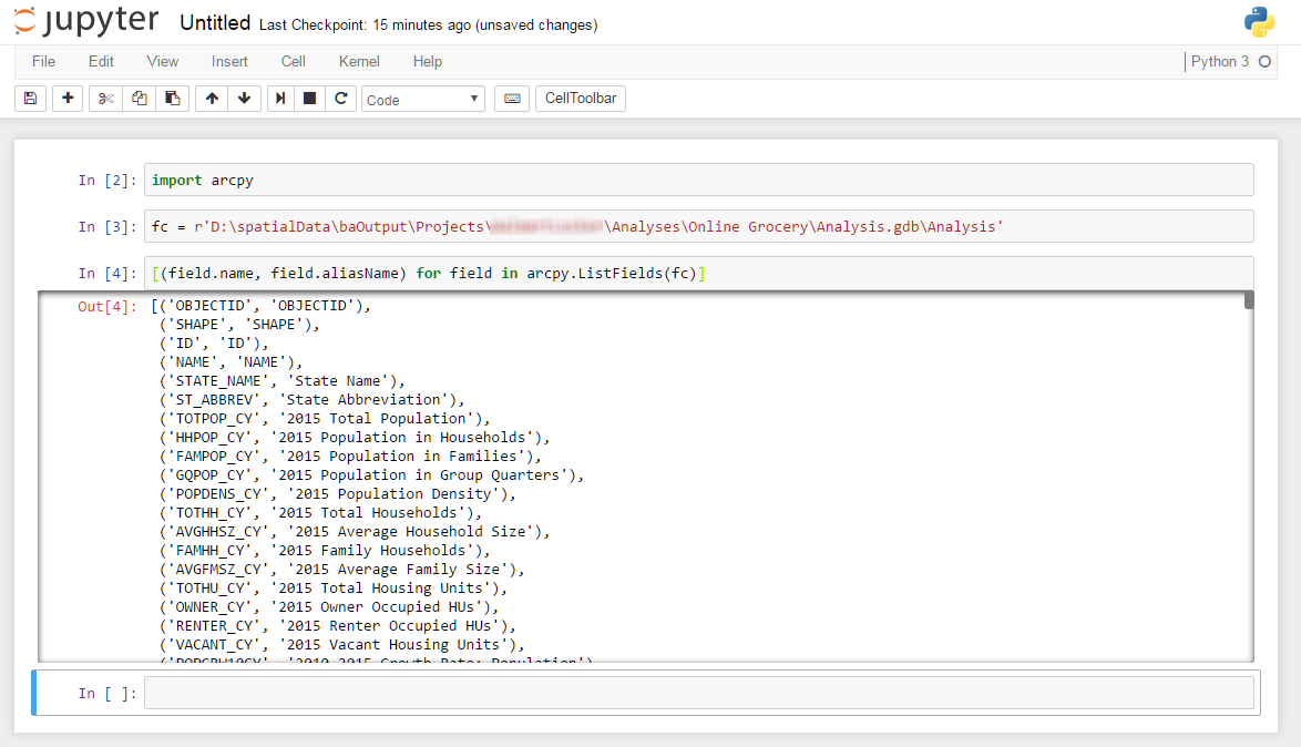 ArcGIS + Python + Jupyter Notebook = Win!